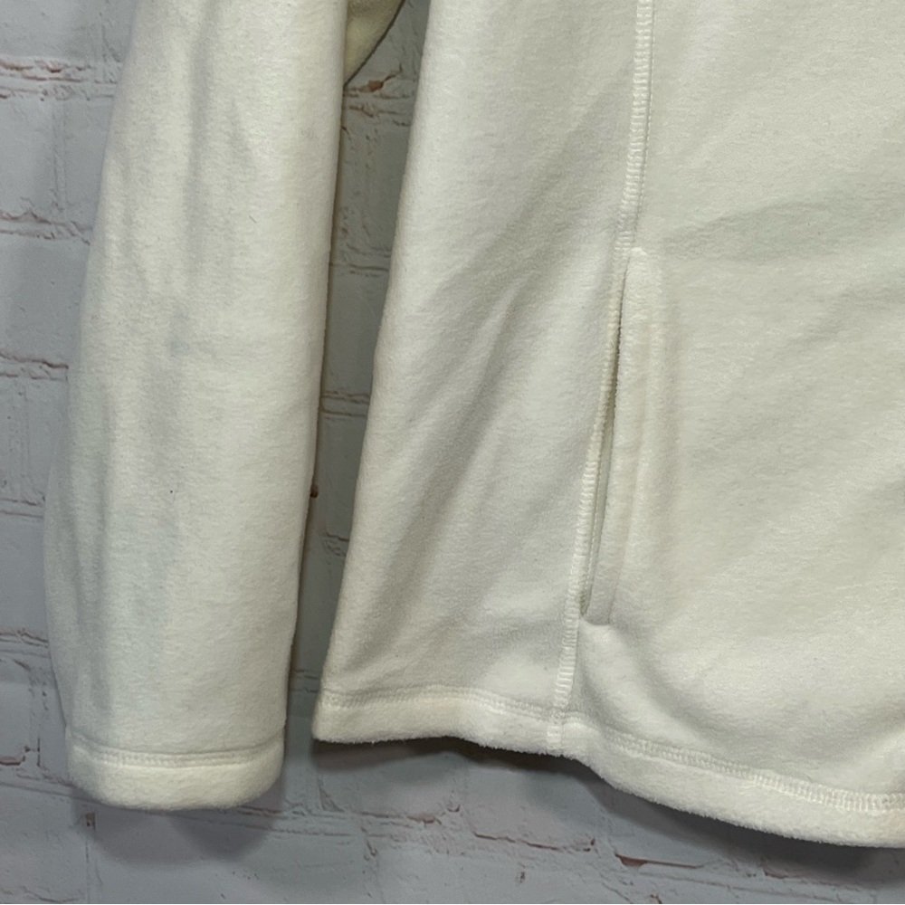 Old Navy Jacket Womens XL Ivory Zip Up Lightweight Fleece Long Sleeve Outdoor - Picture 5 of 8